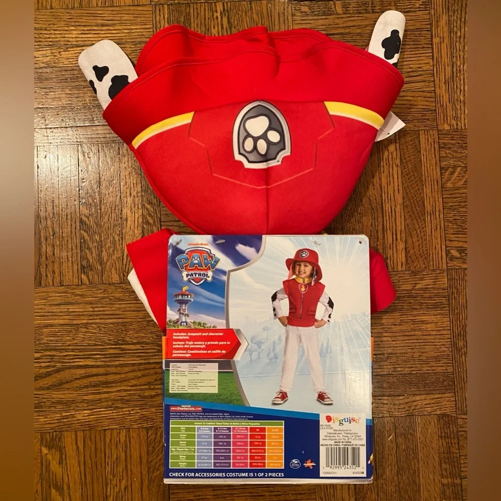 Disguise Toddler Classic Paw Patrol™ Marshall Jumpsuit Costume